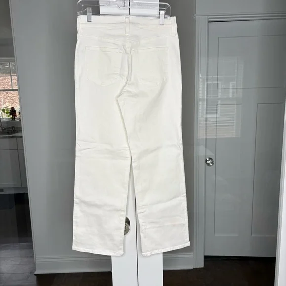 NWT J. Crew Petite Lower-rise Full-length Slim-wide Jean White Denim - Picture 3 of 6